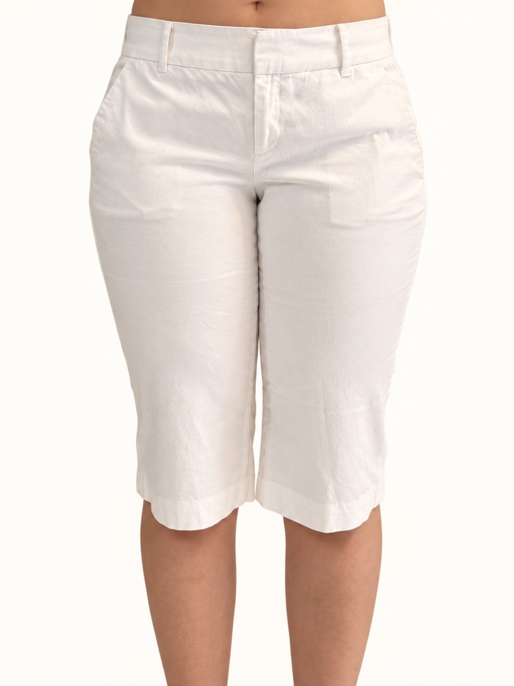 Lilly Pulitzer White Mid-Length Bermuda Shorts